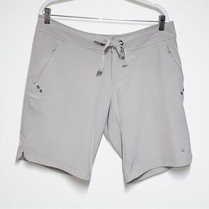 Free Country Bermuda Board Shorts Beige Womens Sz 12/14 L